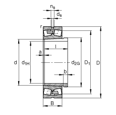 Bearing 22256-B-K-MB + AH2256G