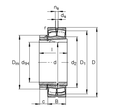 Bearing 22234-E1-K + H3134