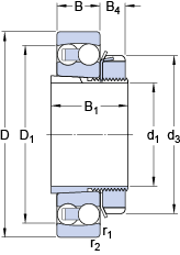 Bearing 2222 K + H 322