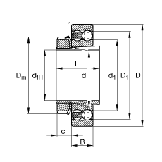 Bearing 2222-K-M-C3 + H322