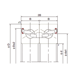 Bearing 20TAB04DB-2LR