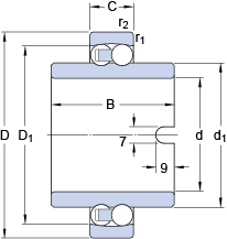 Bearing 11207 TN9