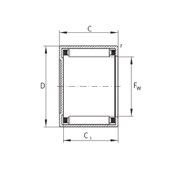 Bearing BCE107–1/2