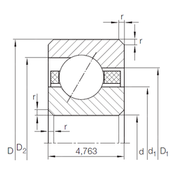 Bearing CSEAA 017 TN