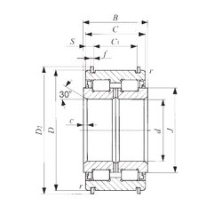 Bearing NAS 5080ZZ