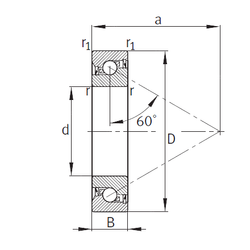 Bearing BSB040072-2RS-T