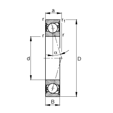 Bearing B7215-C-2RSD-T-P4S