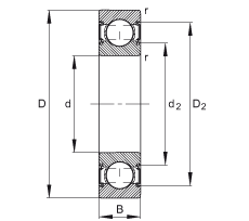 Bearing 6205-C-2HRS