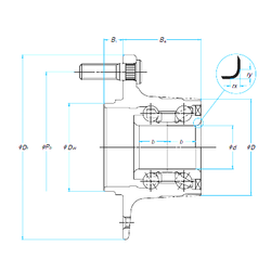 Bearing 28BWK16A-Y-2+X4 F