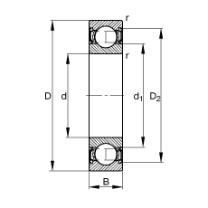 Bearing 6000-2RSR