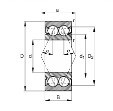 Bearing 3816-B-2RSR-TVH