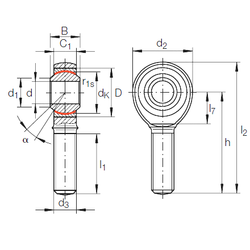 Bearing GAKL 8 PW