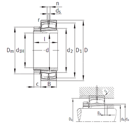 Bearing 23238-B-K-MB+H2338