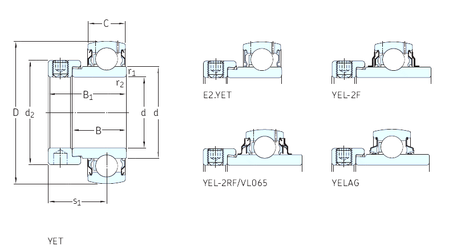 Bearing YET209-112