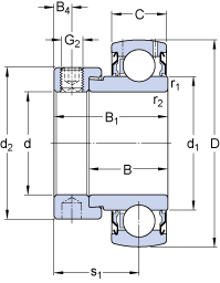 Bearing YET 208/VL065