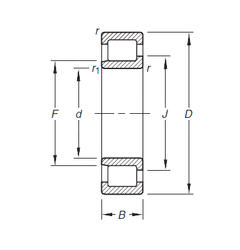 Bearing NJ307E.TVP