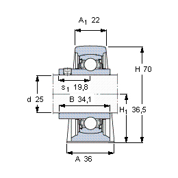 Bearing YAR 205-2FW/VA228