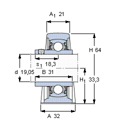 Bearing YAR 204-012-2FW/VA201