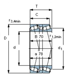 Bearing T7FC 055T73/QCL7CDTC10